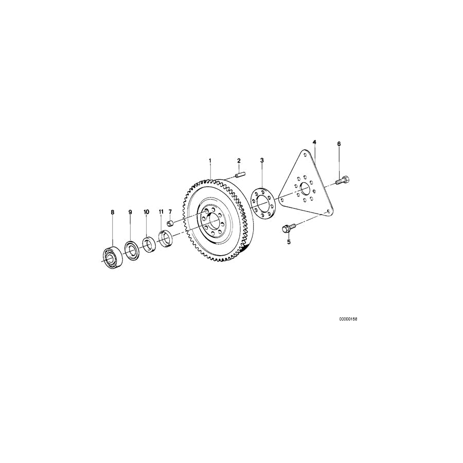 Genuine BMW 21211223419 E39 E28 E30 Twin Mass Flywheel (Inc. 524td, 525td & 325tds) | ML Performance US Car Parts