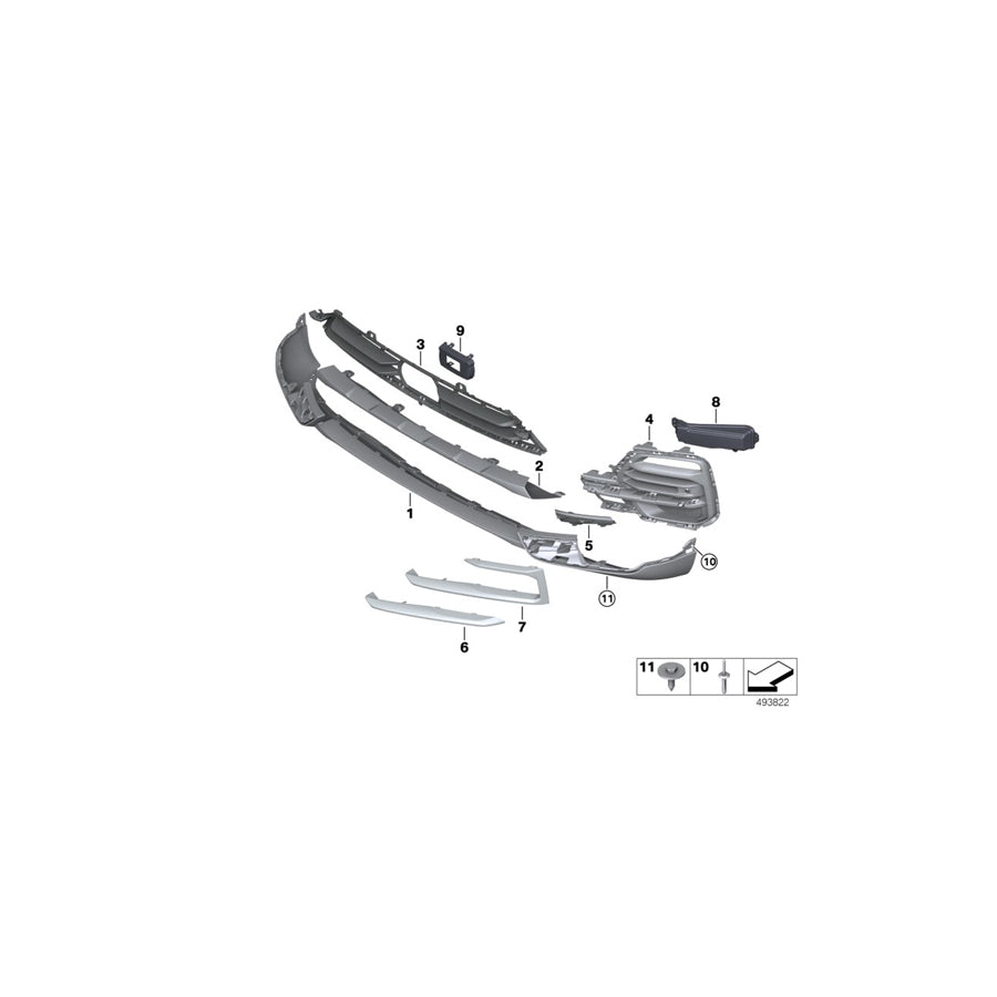 Genuine BMW 51117468203 G05 Covering Left (Inc. X5 40i, X5 25dX & X5 30iX) | ML Performance US Car Parts