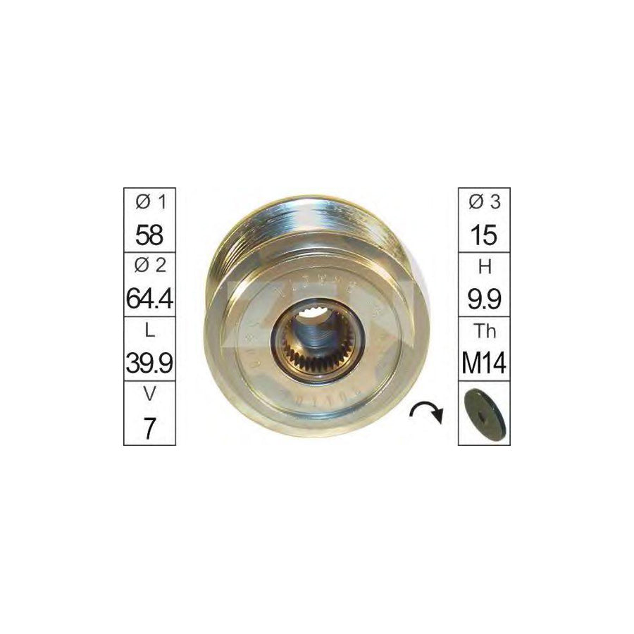 Era 219087 Alternator Freewheel Clutch