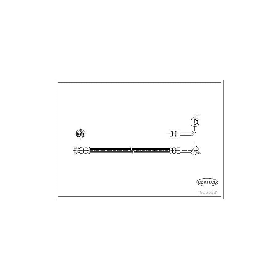 Corteco 19035081 Brake Hose for Mazda MX-5