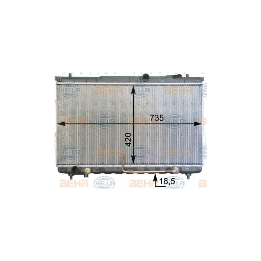 Hella 8MK 376 762-361 Engine Radiator