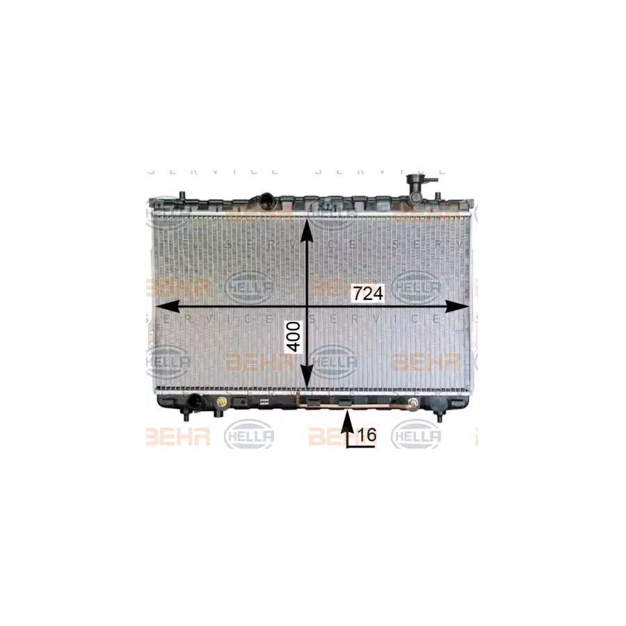 Hella 8MK 376 762-344 Engine Radiator