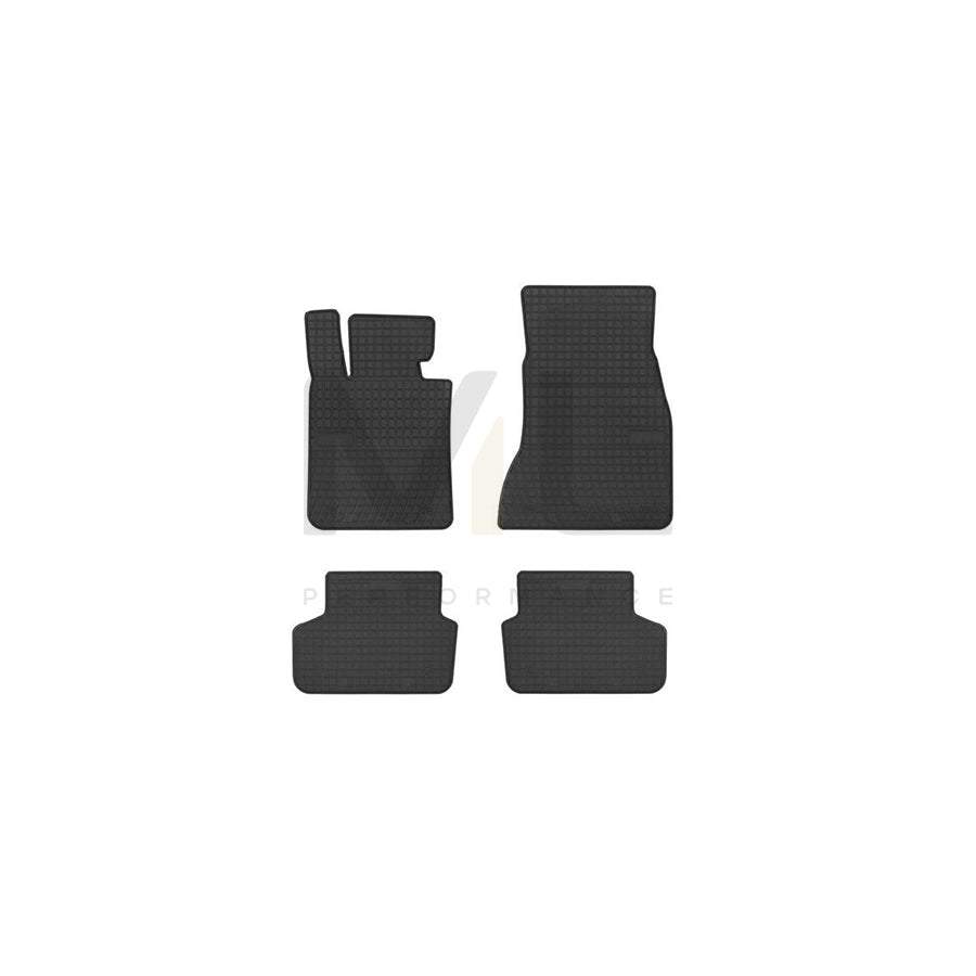 FROGUM Tailored 402089 Floor mat set Elastomer, Front and Rear, Quantity: 4, Black, (LHD)