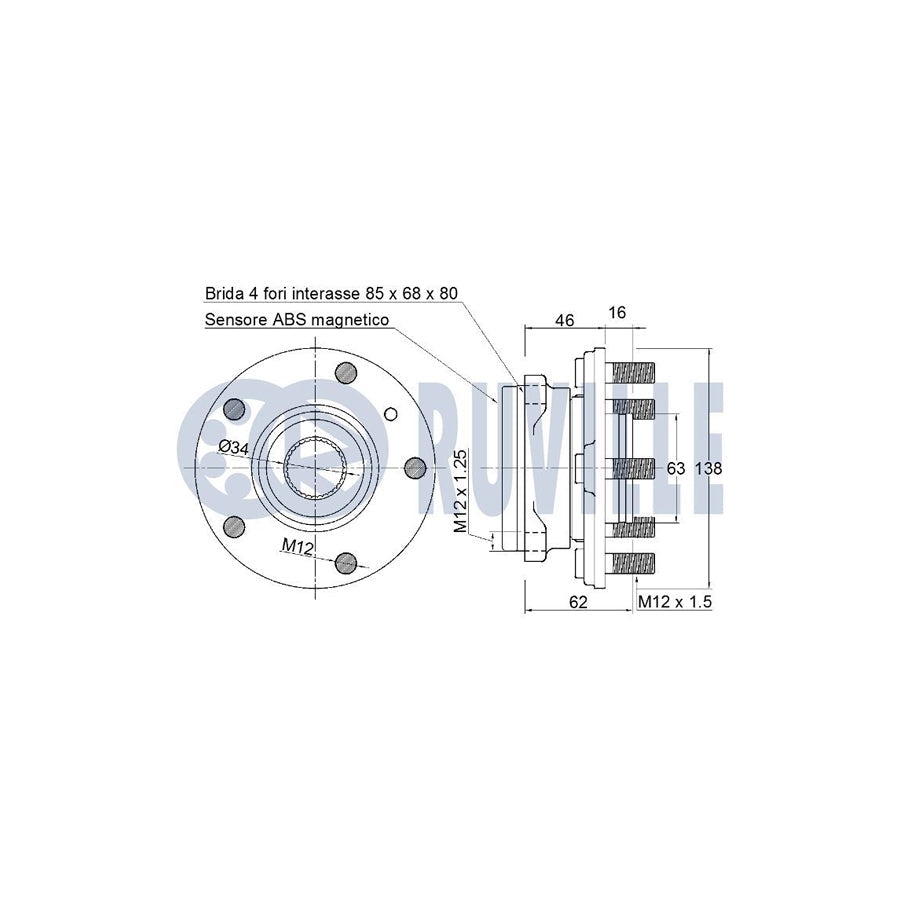 Ruville 985855 Axle Bush