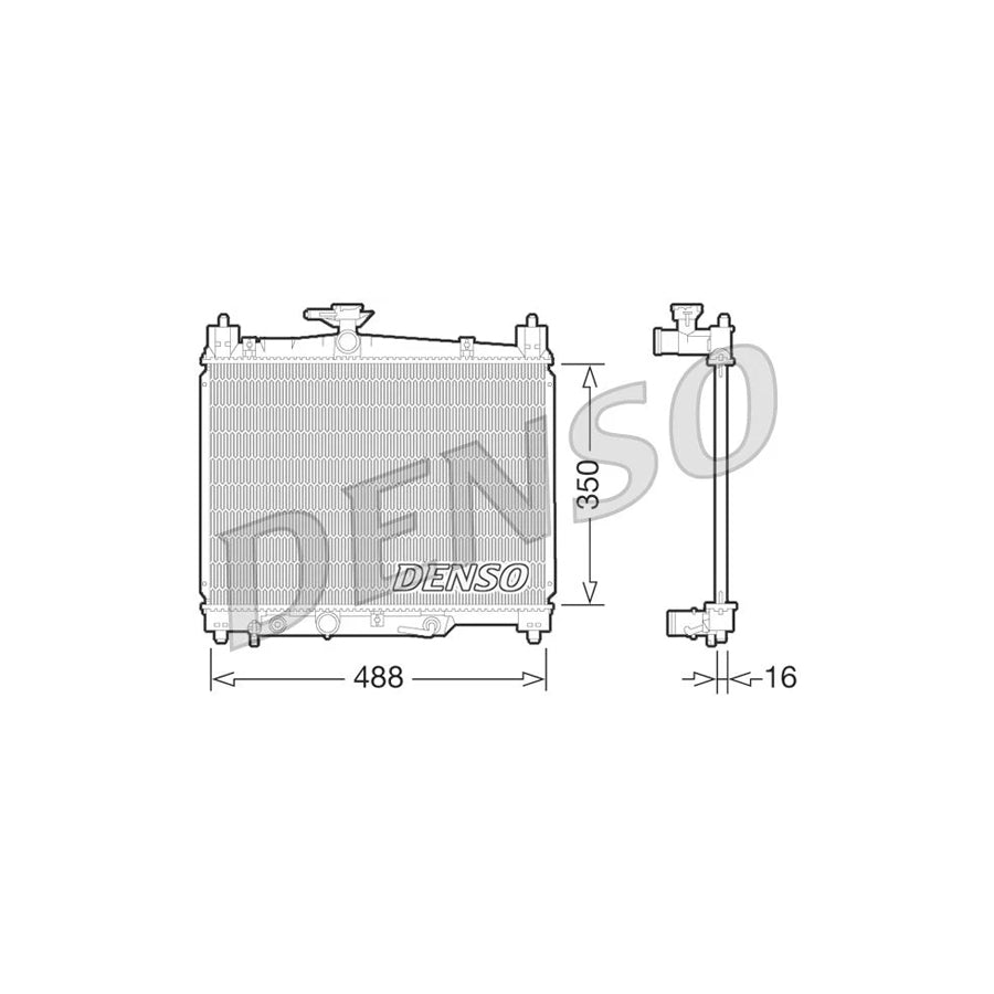 DENSO DRM50066 Engine Radiator for Toyota Yaris I Hatchback (P1)