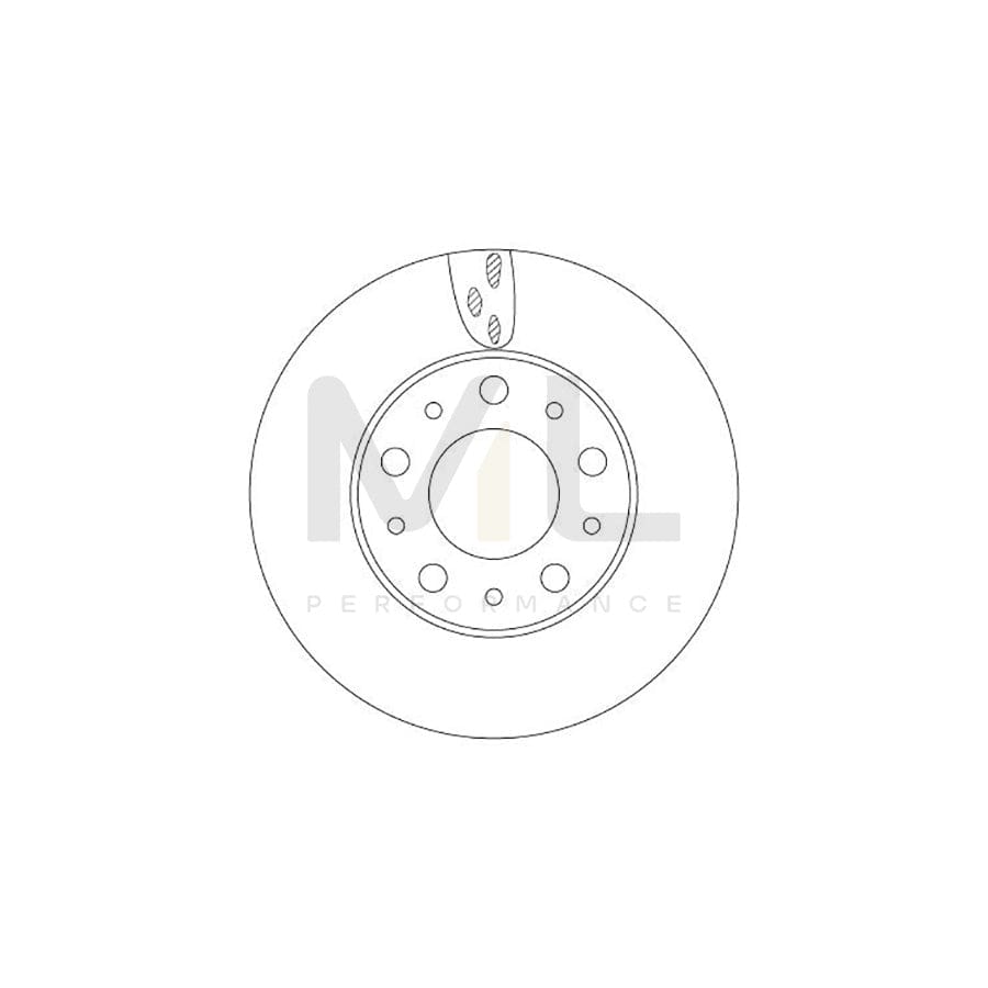 TRW DF6918S Brake Disc Vented, Painted | ML Performance Car Parts