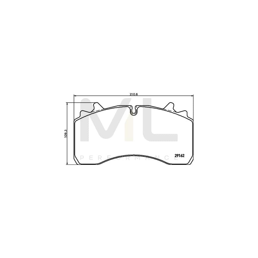 TEXTAR 2916201 Brake pad set prepared for wear indicator | ML Performance Car Parts