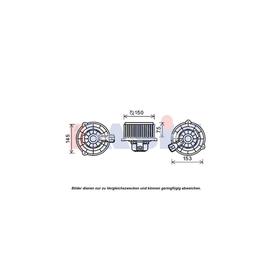 AKS Dasis 518084N Interior Blower for KIA Carens III (Un)