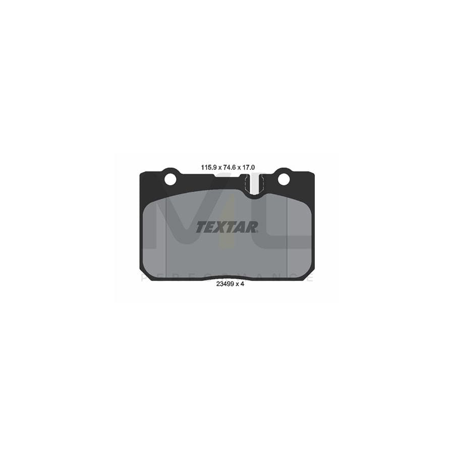 TEXTAR 2349901 Brake pad set prepared for wear indicator | ML Performance Car Parts