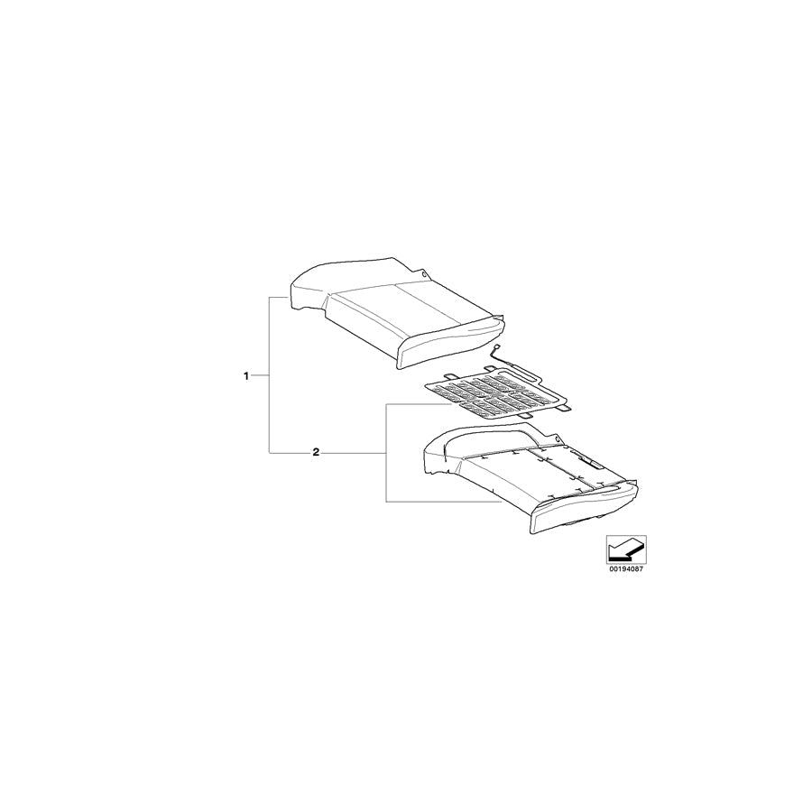 Genuine BMW 52107292840 E70 Seat Upholstery, Leather SCHWARZ (Inc. X5) | ML Performance US Car Parts