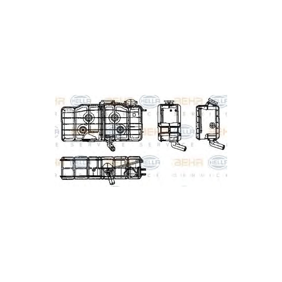 Hella 8MA 376 705-171 Coolant Expansion Tank