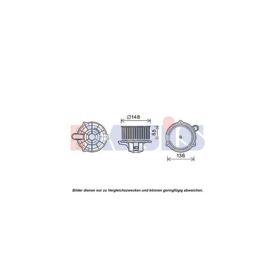 AKS Dasis 518083N Interior Blower for KIA Picanto I (Sa)