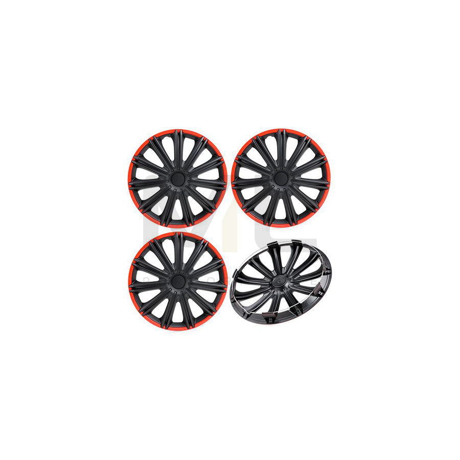 ARGO 15 NERO R Wheel trims 15 Inch Red/Black