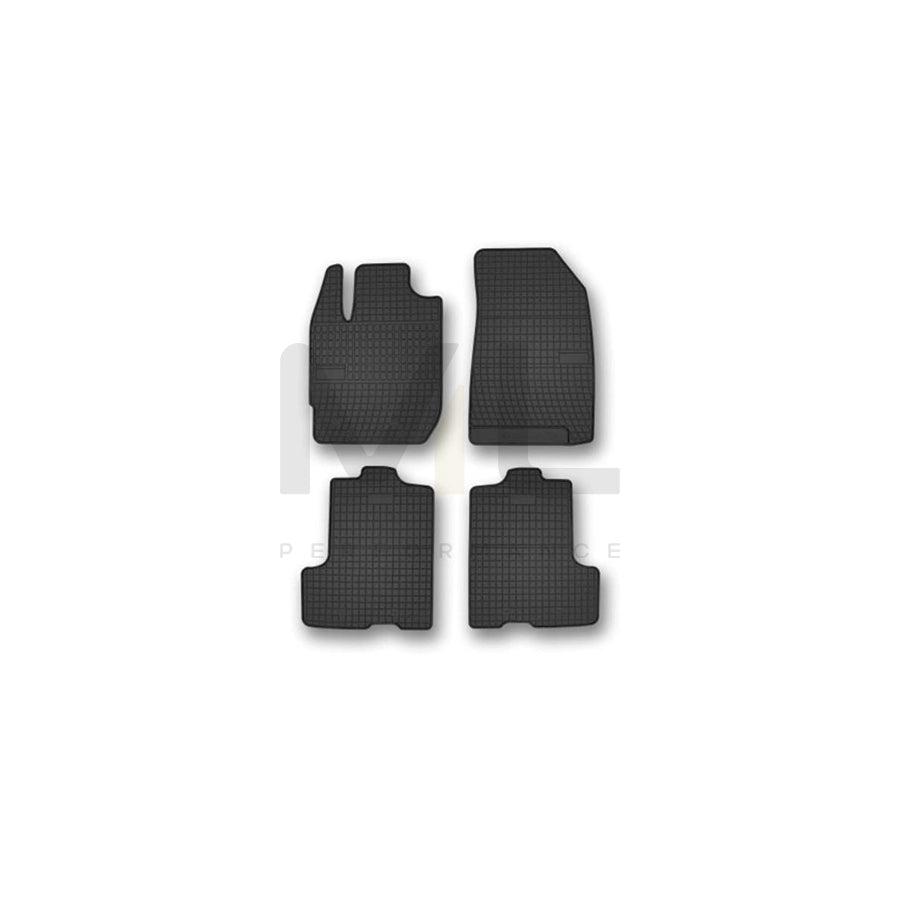 FROGUM Tailored 402256 Floor mat set for DACIA Duster II Elastomer, Front and Rear, Quantity: 4, Black, (LHD)