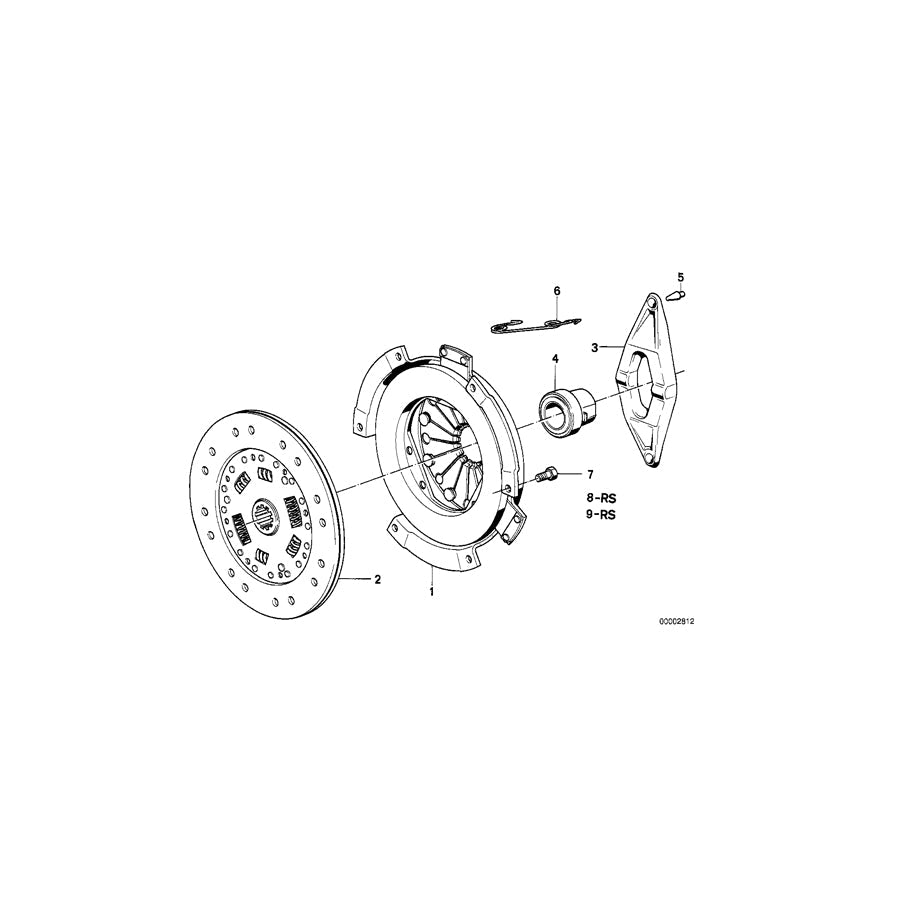 Genuine BMW 21201225383 E21 E30 E12 Set Exch-Clutch Parts Asbestos-Free D=228MM (Inc. 320, 320i & 520i) | ML Performance US Car Parts