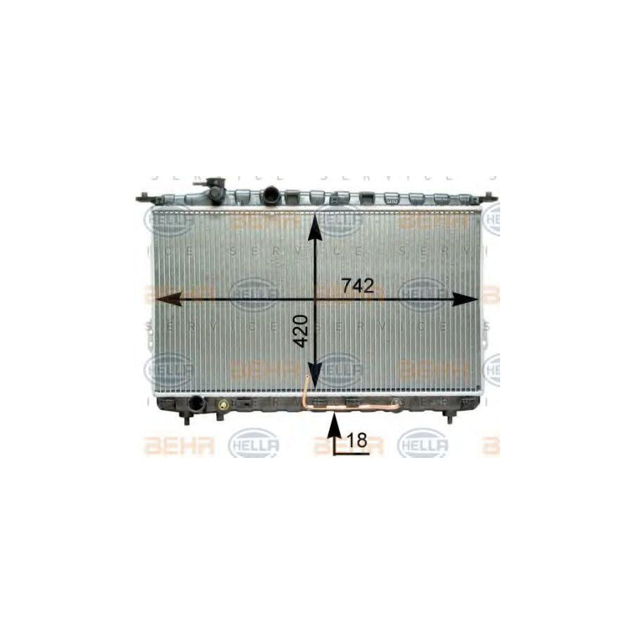 Hella 8MK 376 762-241 Engine Radiator