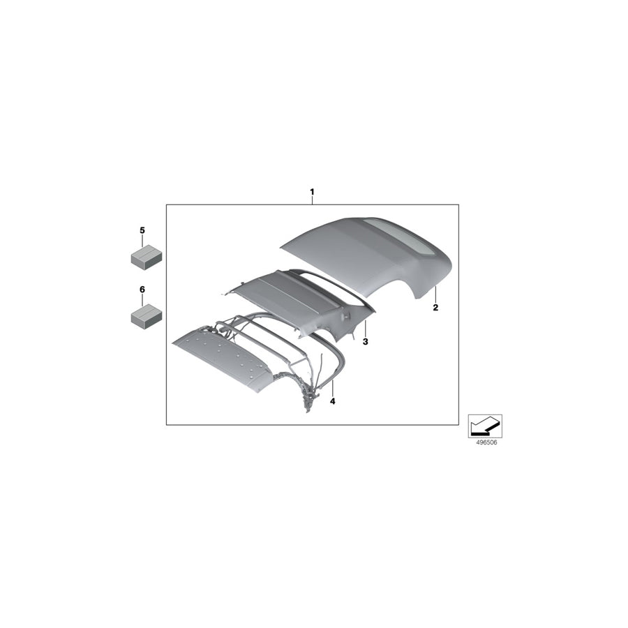 Genuine BMW 54347452485 G29 Convertible Top, Complete SCHWARZ (Inc. Z4) | ML Performance US Car Parts