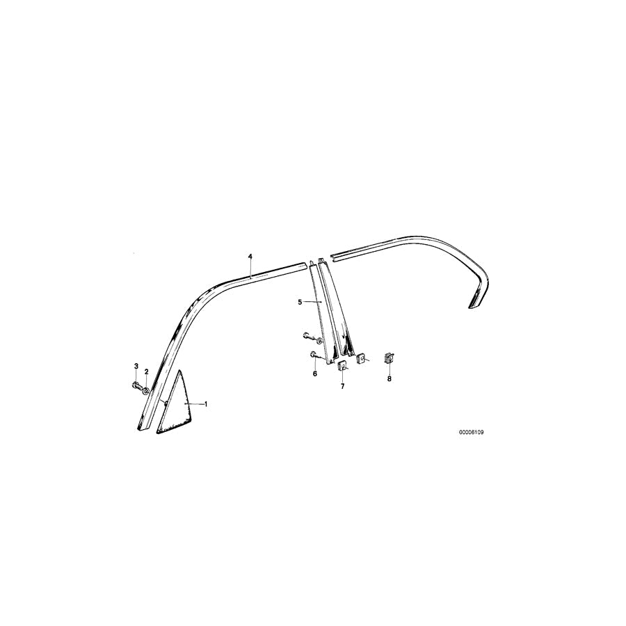 Genuine BMW 51321866005 E23 Body Nut (Inc. 732i, 728iS & 728) | ML Performance US Car Parts