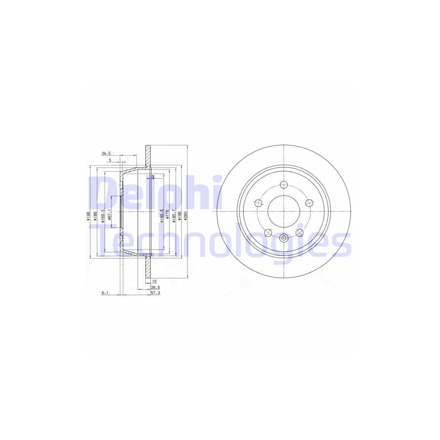 Delphi Bg3241 Brake Disc