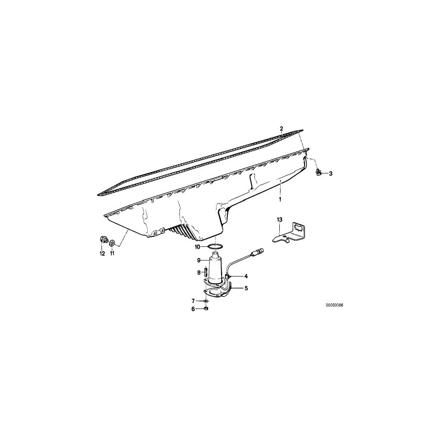 Genuine BMW 11131284140 E28 Oil Pan (Inc. 524td) | ML Performance US Car Parts