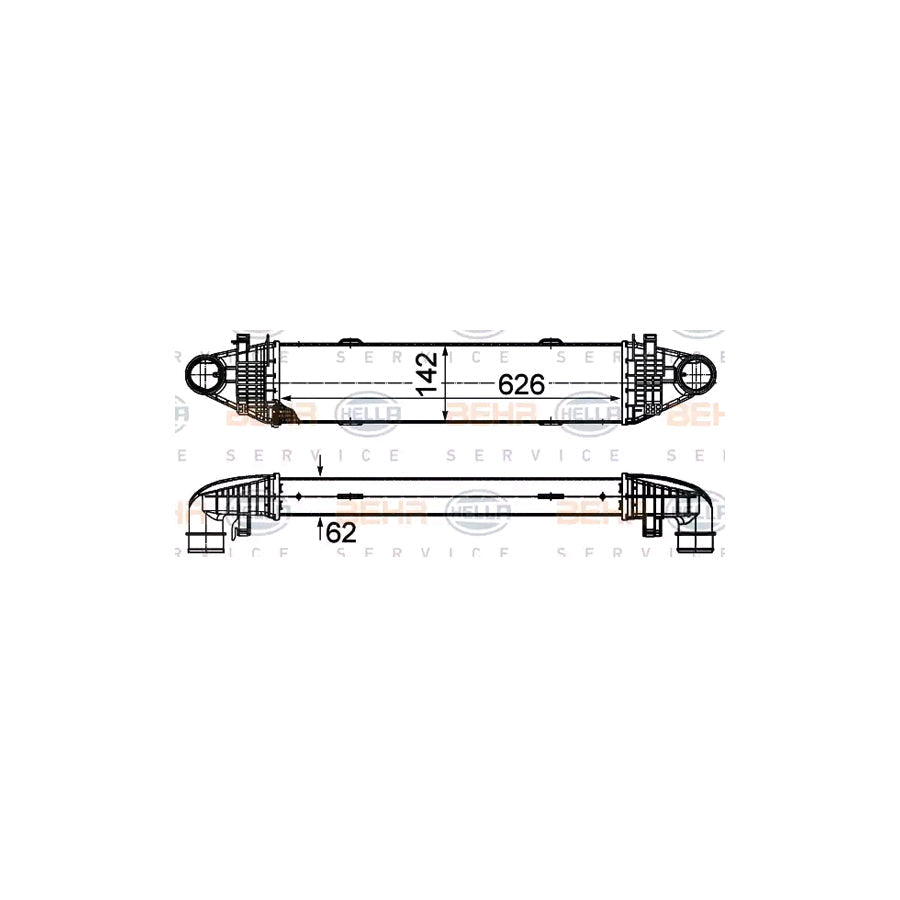 Hella 8ML 376 777-114 Intercooler
