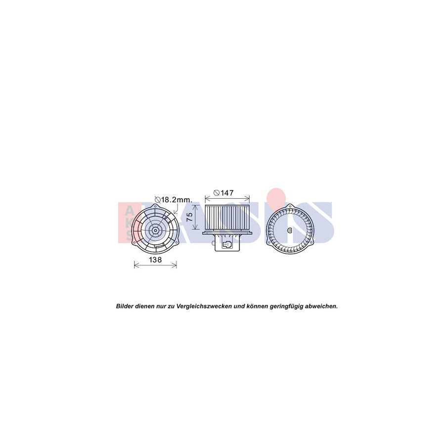 AKS Dasis 518095N Fan, Radiator for Daewoo Kalos