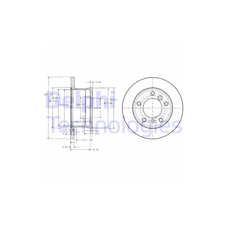 Delphi Bg3237 Brake Disc