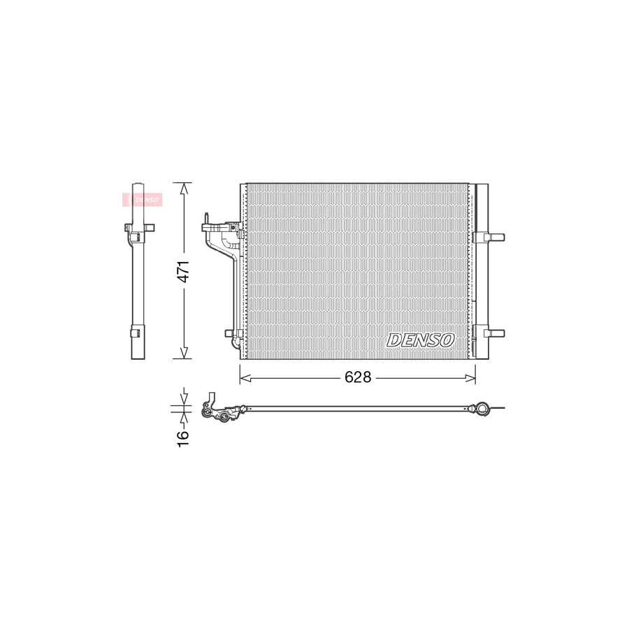 DENSO DCN10029 Air Conditioning Condenser