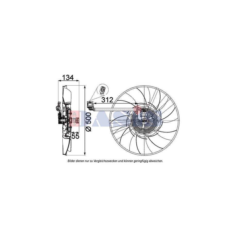 AKS Dasis 028004N Fan, Radiator