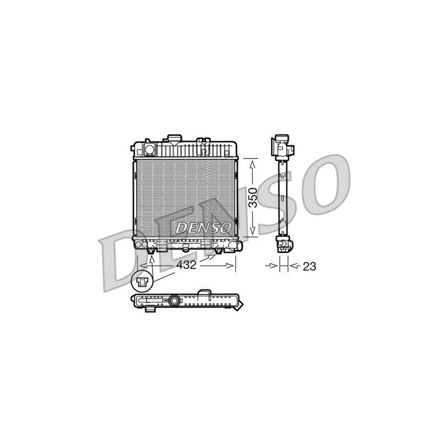 DENSO DRM05025 Engine Radiator