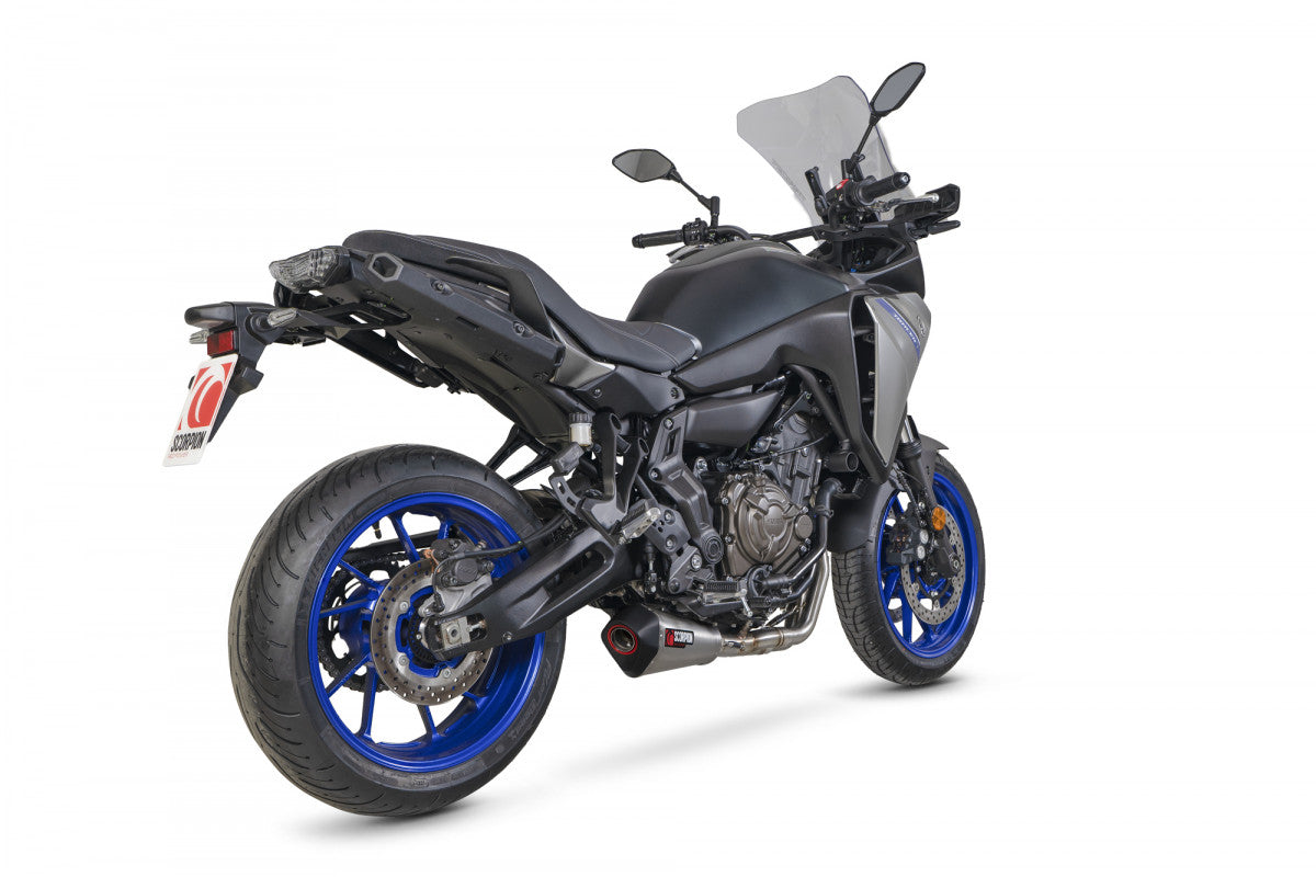 Scorpion RYA124SYSSEO Yamaha Tracer 7 Serket Taper Full System - Brushed Stainless Steel Sleeve | ML Performance US US