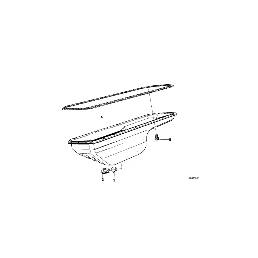 Genuine BMW 11131285808 E28 Oil Pan (Inc. 524d & 524td) | ML Performance US Car Parts