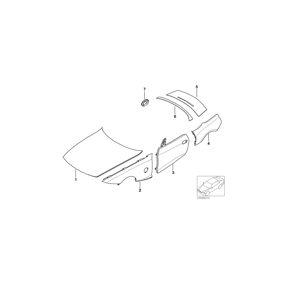 Genuine BMW 41617180228 E85 E86 Aluminium Engine Hood (Inc. Z4) | ML Performance US Car Parts