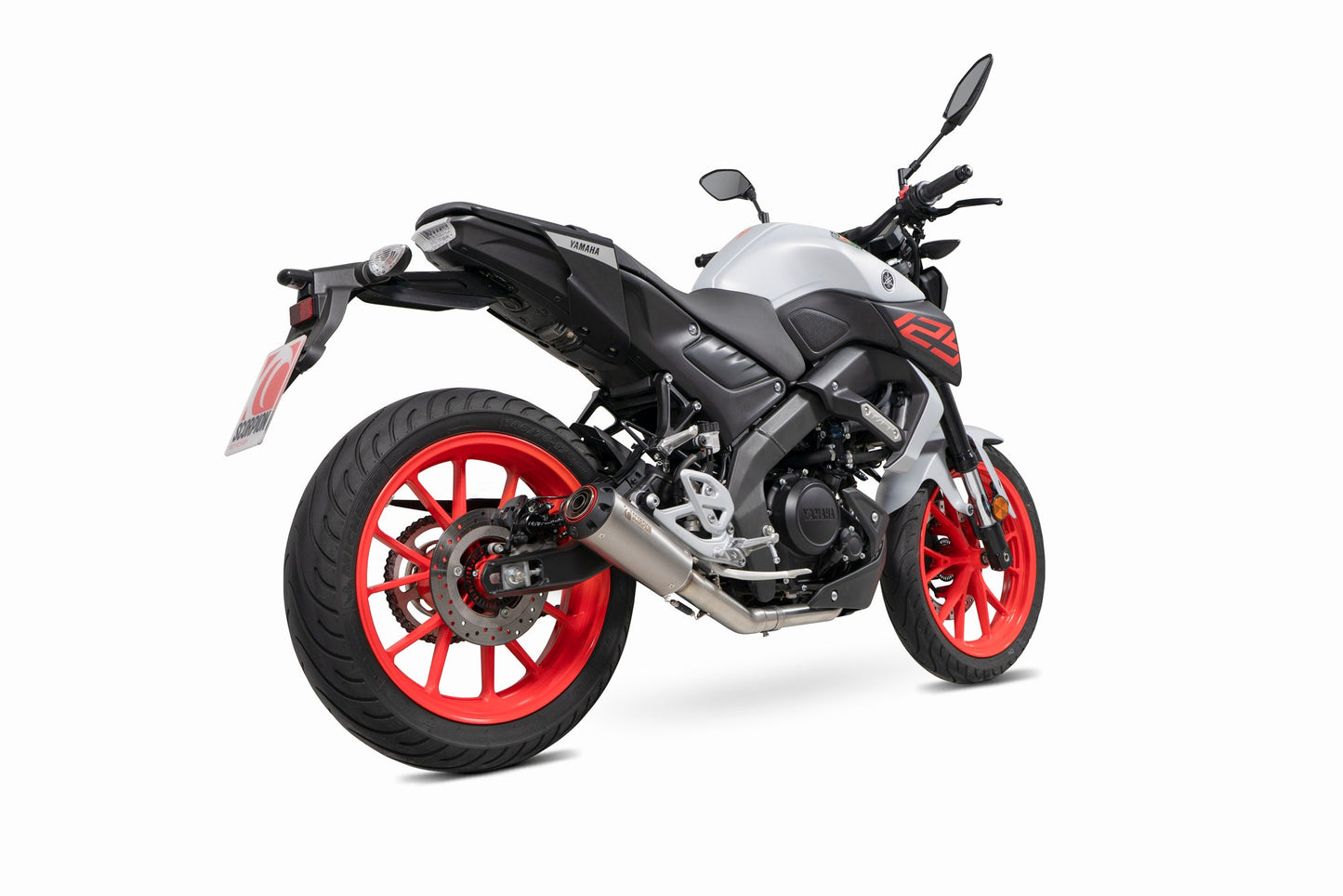 Scorpion PYA119SYSTEO Yamaha MT-125 Euro 5 Red Power Full System - Titanium Sleeve | ML Performance US US