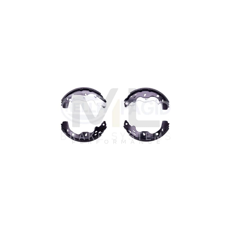 HELLA 8DB 355 003-041 Brake Shoe Set with handbrake lever