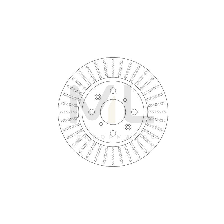 TRW DF6232 Brake Disc for SUZUKI SWIFT Vented, Painted | ML Performance Car Parts