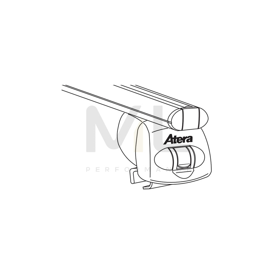 Atera Signo 045241 Roof bars for BMW X1 (E84) for closed roof rails, 122 cm, 75 kg, Aluminium