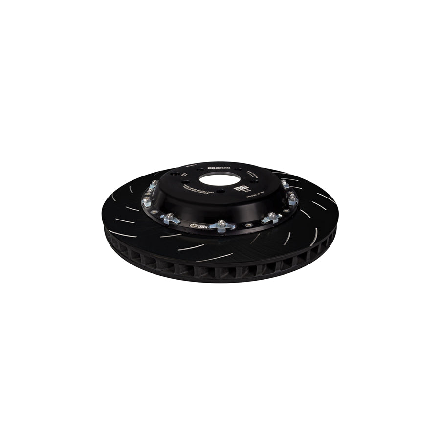 EBC SG2F007 Nissan GT-R (R35) Racing 2 Piece Floating SG Grooved Discs Rear (Complete Assembly) - Brembo Caliper 1 | ML Performance US Car Parts