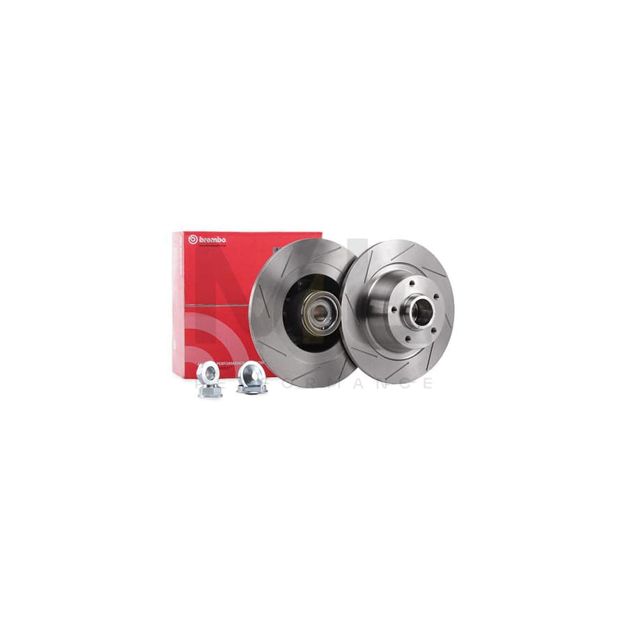 BREMBO 08.A753.47 Brake Disc for RENAULT Megane III Coupe (DZ) Solid, with ABS sensor ring, with bolts/screws, with wheel bearing set | ML Performance Car Parts