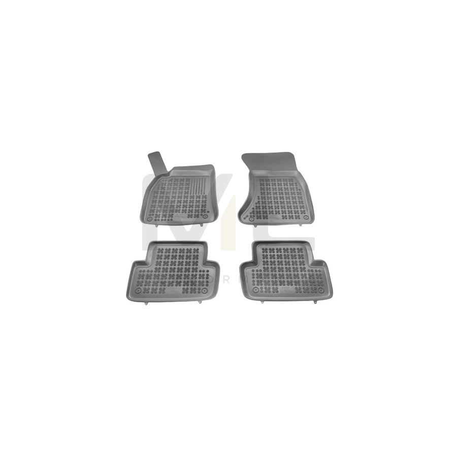 REZAW PLAST Tailored 200303 Floor mat set for AUDI A6 Elastomer, Front and Rear, Quantity: 4, Black