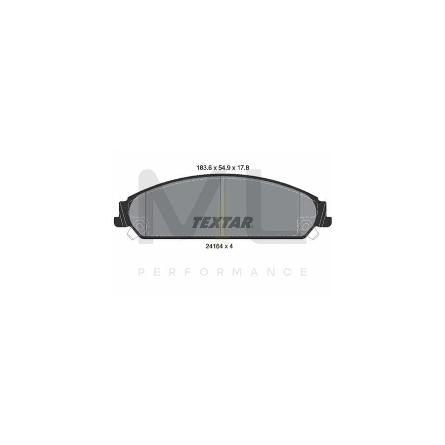 TEXTAR 2416401 Brake pad set with acoustic wear warning | ML Performance Car Parts