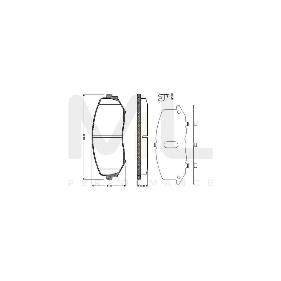 Bosch 0986Tb2941 Brake Pad Set For Suzuki Grand Vitara Excl. Wear Warning Contact, With Accessories | ML Performance Car Parts