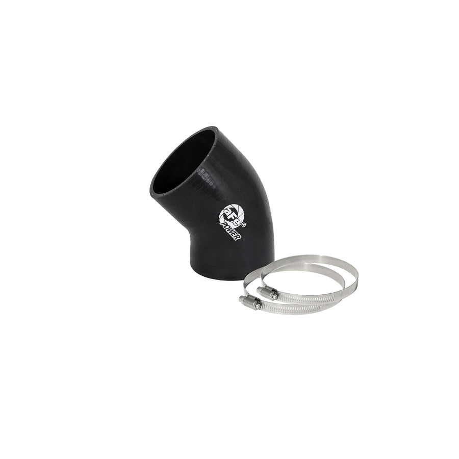aFe 59-00075 (3 IN ID to 3-1/4 IN ID x 45 Deg.) Elbow Reducing Coupler - Black Replacement Coupling Kit | ML Performance US Car Parts