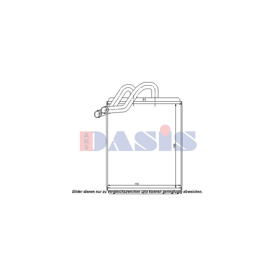 AKS Dasis 519004N Heater Matrix for KIA Sorento I (Jc)