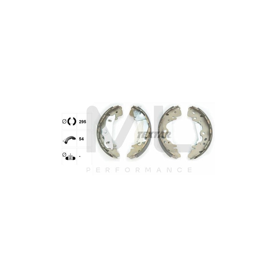 TEXTAR 91075800 Brake Shoe Set for HYUNDAI H-1 Van (A1) with handbrake lever | ML Performance Car Parts
