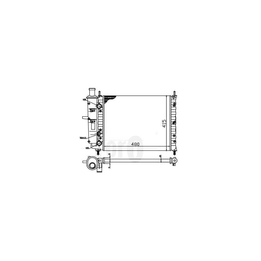 Abakus 0160170009 Engine Radiator