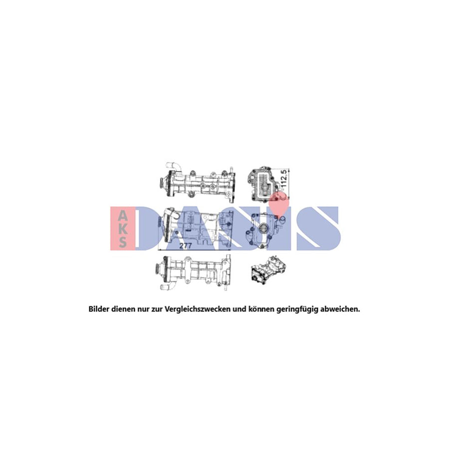 AKS Dasis 400047N Egr Cooler for Iveco Daily