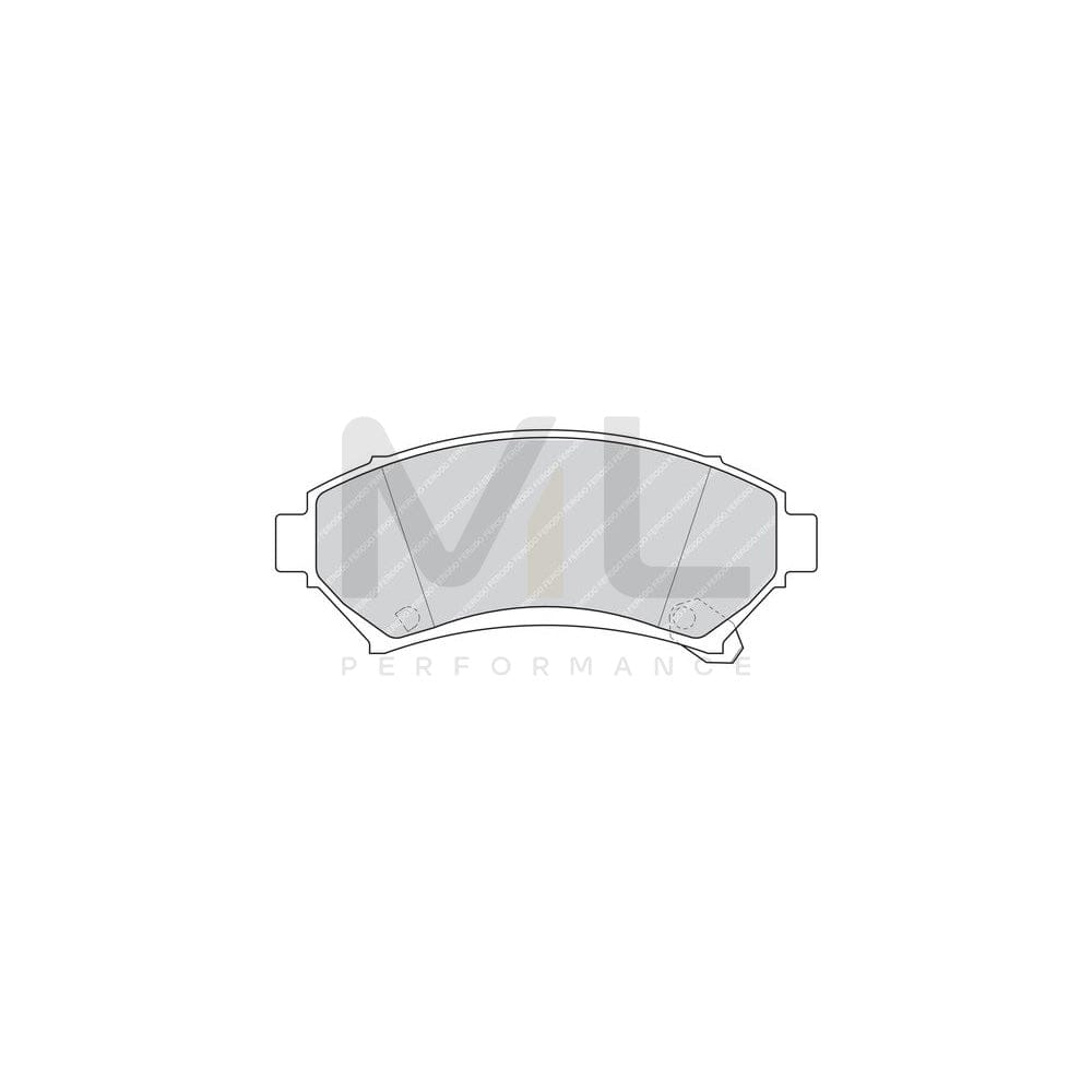 Ferodo Fdb4713 Brake Pad Set Premier Eco Friction, Prepared For Wear Indicator, Without Accessories | ML Performance Car Parts