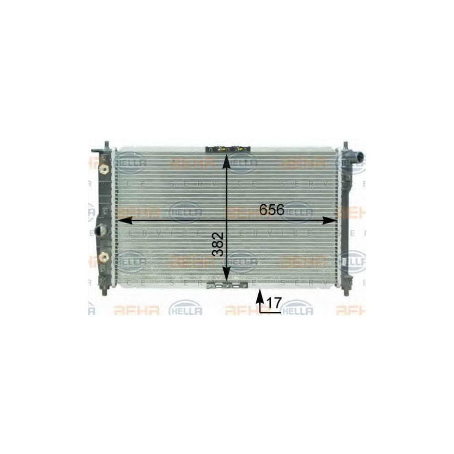 Hella 8MK 376 762-591 Engine Radiator
