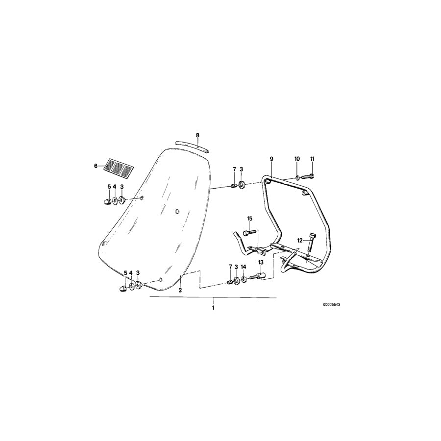 Genuine BMW 46631239671 65 Edge Protection (Inc. R45/N, R45 & R65) | ML Performance US Car Parts
